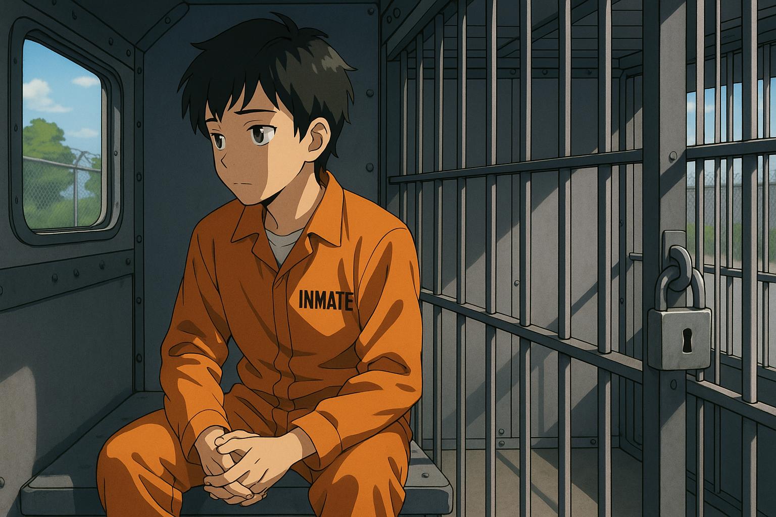 Students experience life in a mobile prison to deter future crime