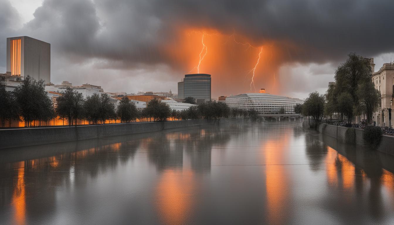 UK Braces for Severe Weather Amid Heavy Rain and Thunderstorm Warnings; Seville Faces Blistering Heat as Temperatures Climb