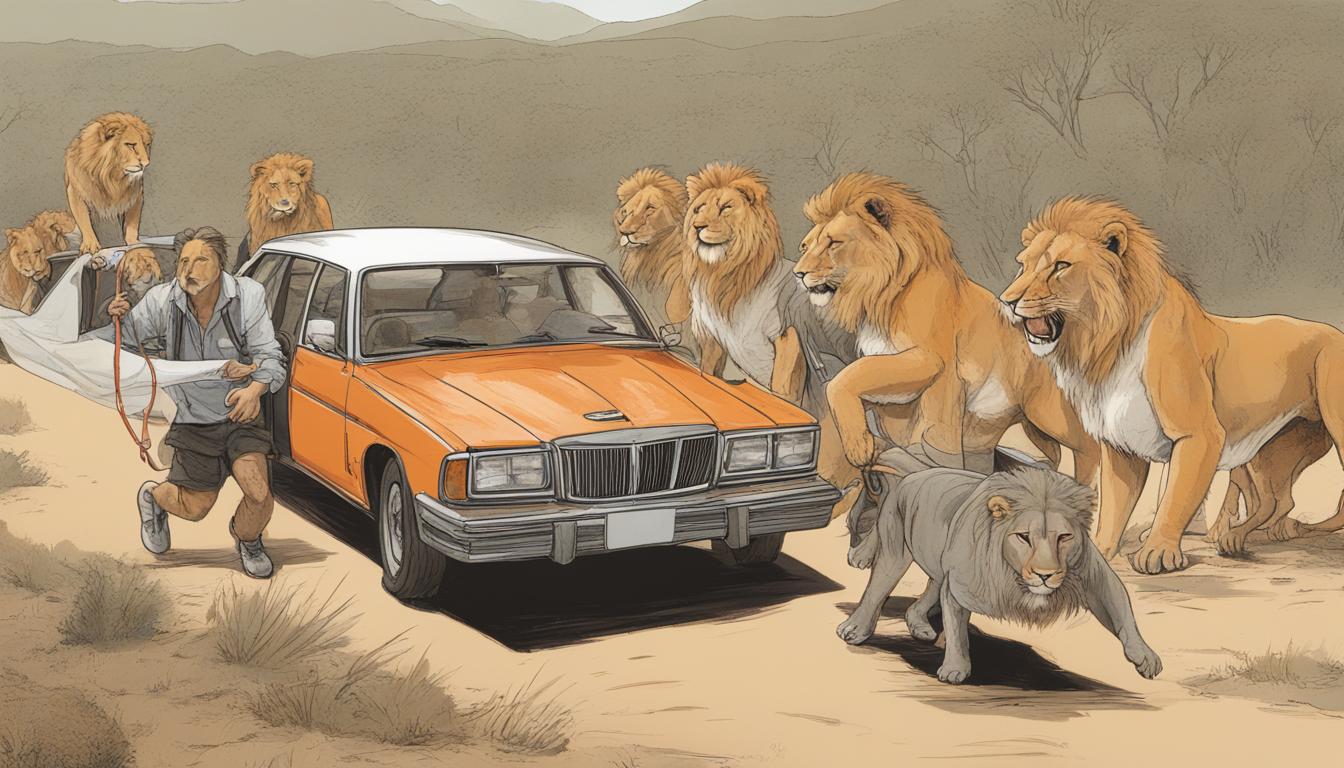 British Holidaymaker Shields Tourists from Lions During Vehicle Breakdown in South Africa