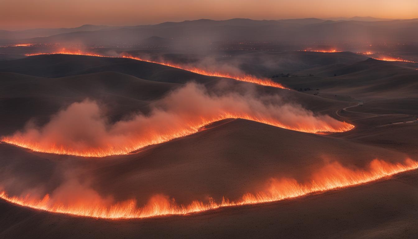 Corral Fire near Tracy, California Threatens Bay Area and Central California
