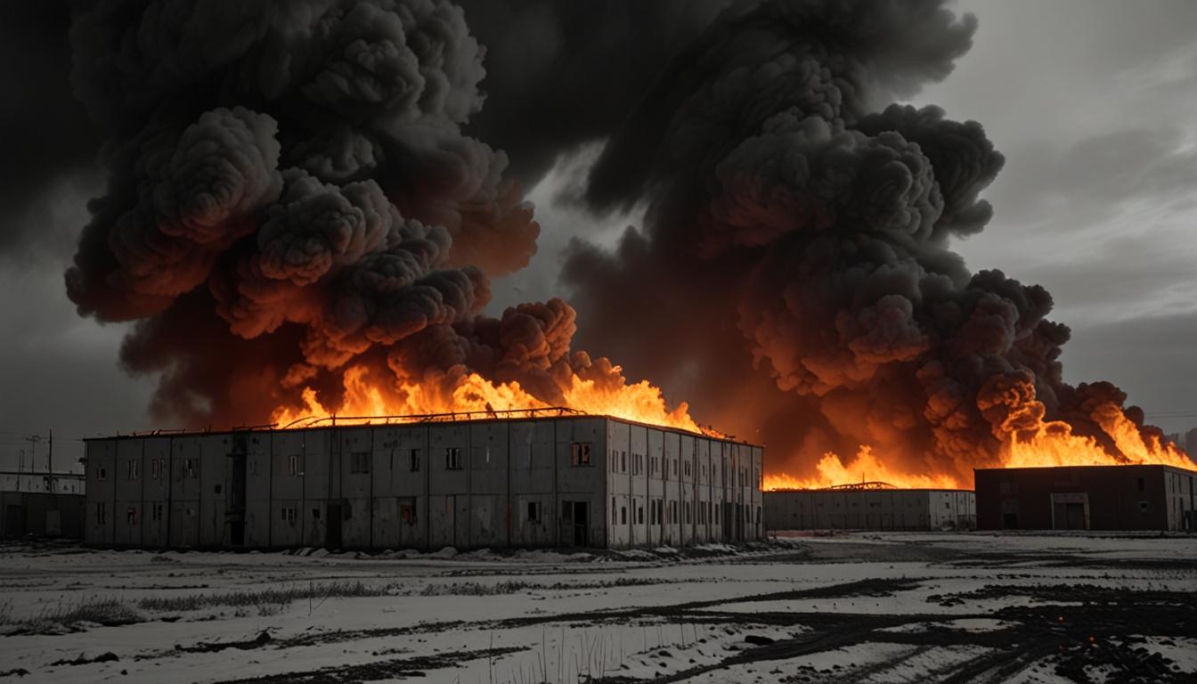 Massive Fire at Warehouse in Novosibirsk, Siberia Kills Two