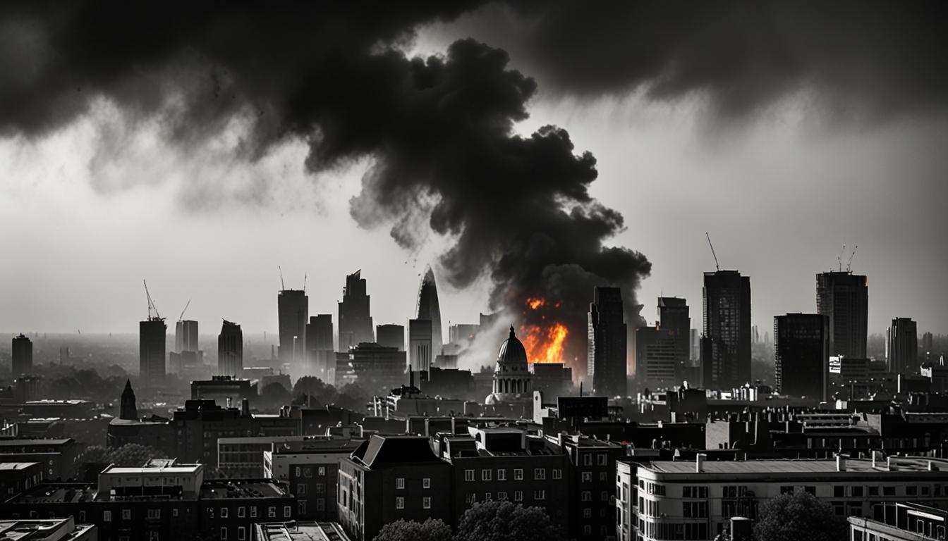 Fire breaks out at construction site in Canning Town, East London