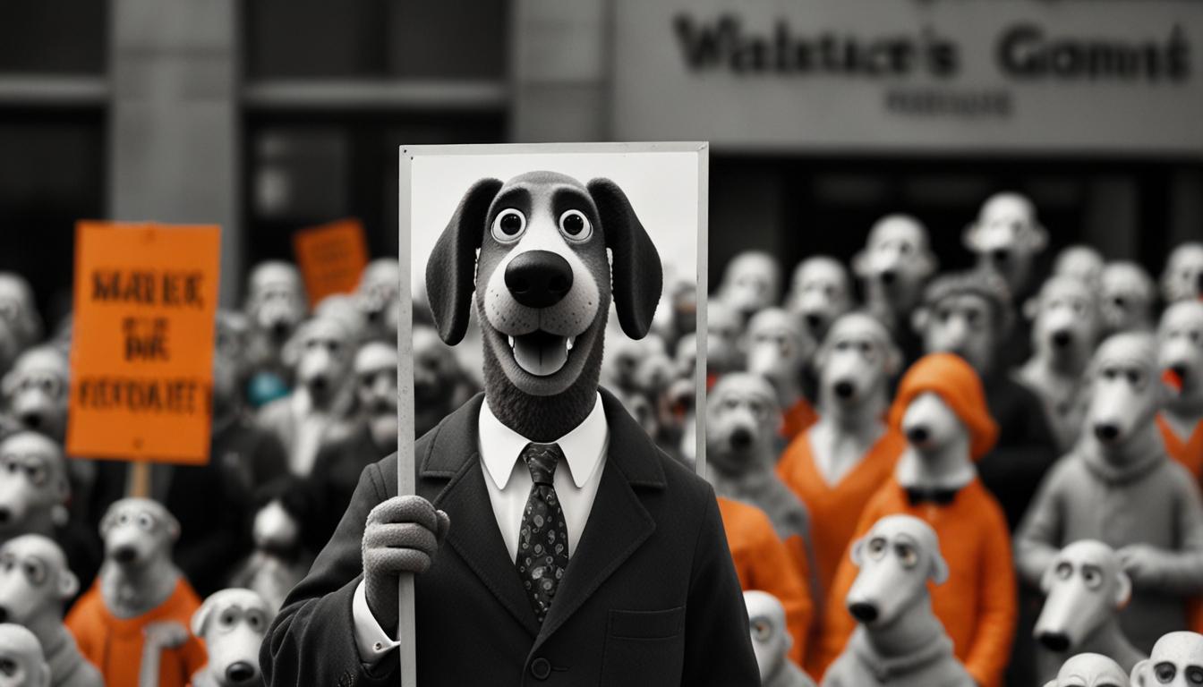 Animal rights activists protest at London gallery over alleged animal cruelty