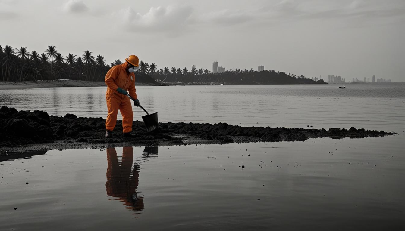 Oil spill affects southern coastline of Singapore