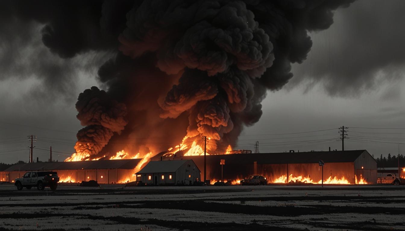 Ukrainian Drone Attack Sparks Oil Depot Fire in Southern Russia