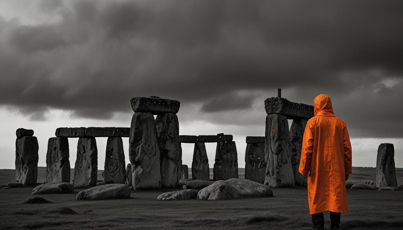 Protesters Paint Stonehenge Orange in Fossil Fuel Phase-Out Demonstration
