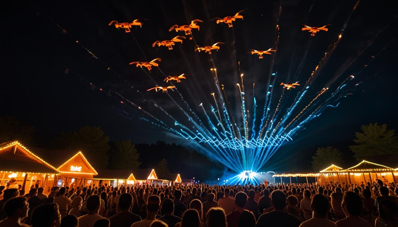 Holiday World & Splashin' Safari Debuts Nation's First Audience-Participation Drone Show