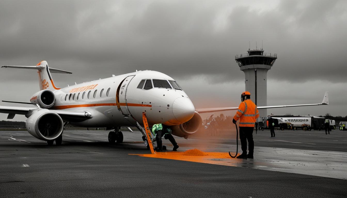 Just Stop Oil activists breach VIP airfield, spray private jets with paint in protest