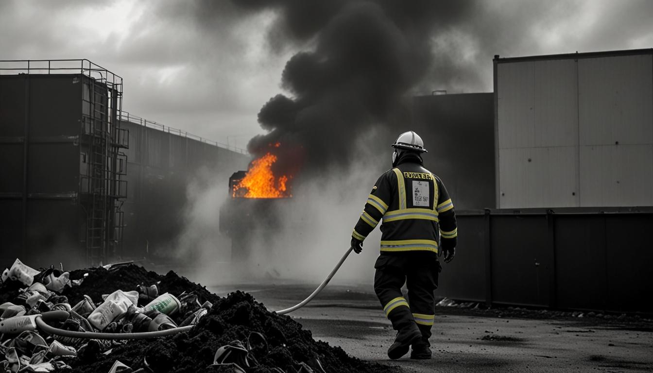 Fire at Electronic Waste Facility in Renfrewshire Under Control