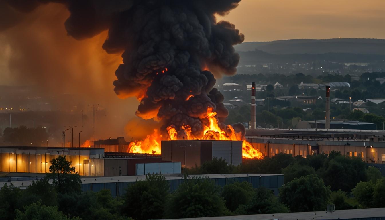 Fire at Linwood Industrial Estate Prompts Safety Measures in Glasgow