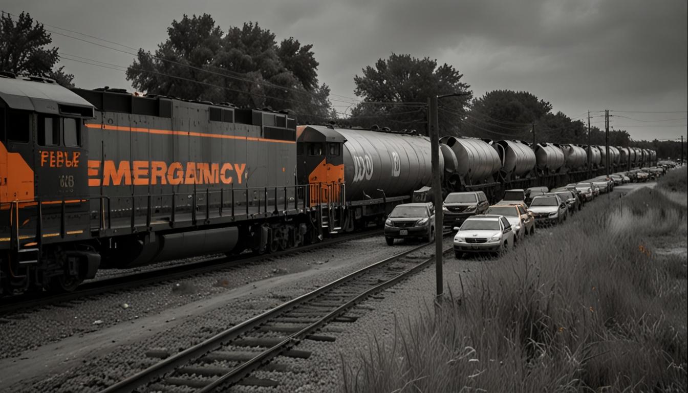 Freight Train Derails, Prompting Evacuation in Suburban Chicago