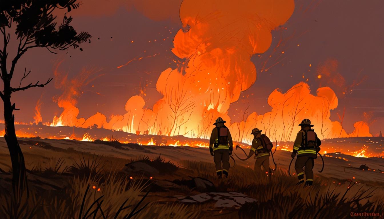 Significant wildfire breaks out at Gentleshaw Common, Staffordshire