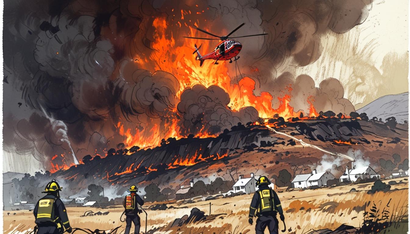 Major wildfires pose a threat across Scotland and Northern Ireland
