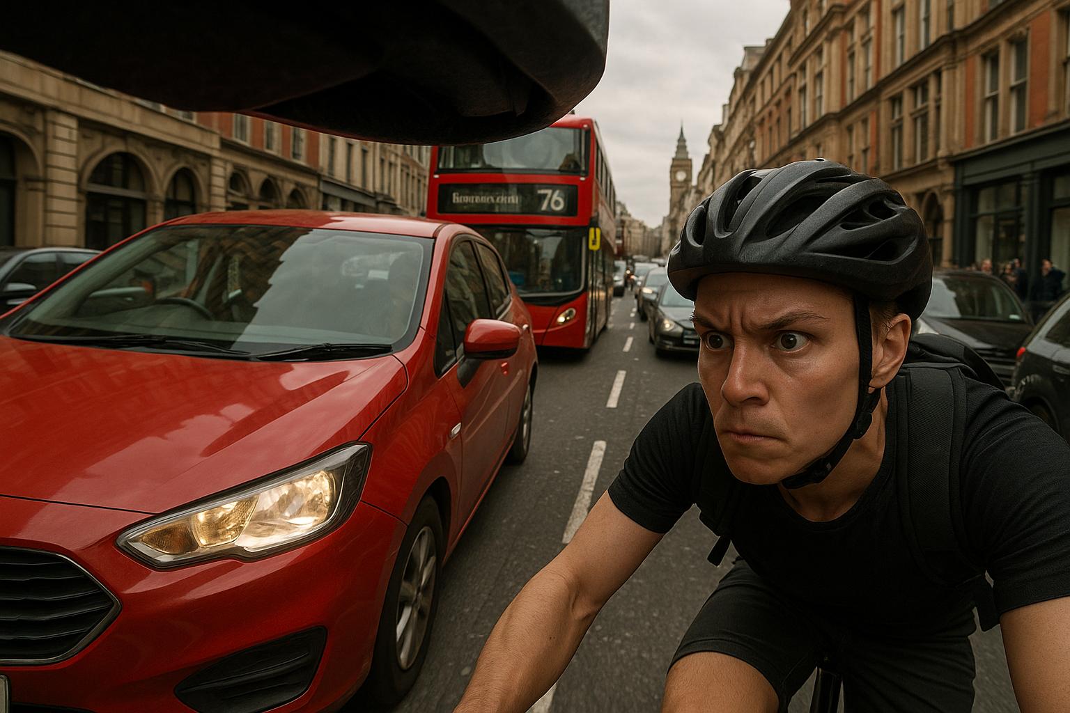UCL study reveals critical near-miss hotspots for cyclists in London’s rush hours