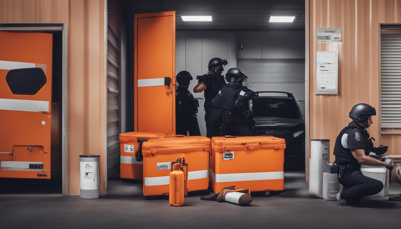 Police operation in Brisbane discovers suspicious items, including explosives, at storage facility