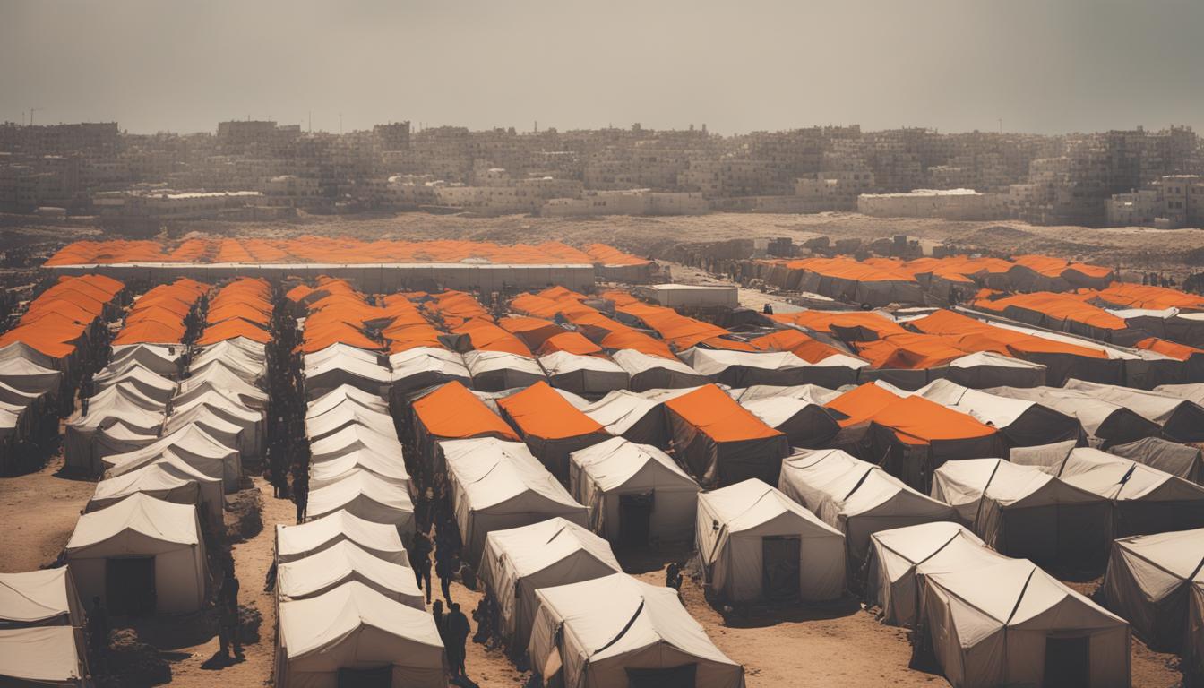Tents Offer Shelter to Displaced Palestinians in Southern Gaza Amid Ongoing Conflict