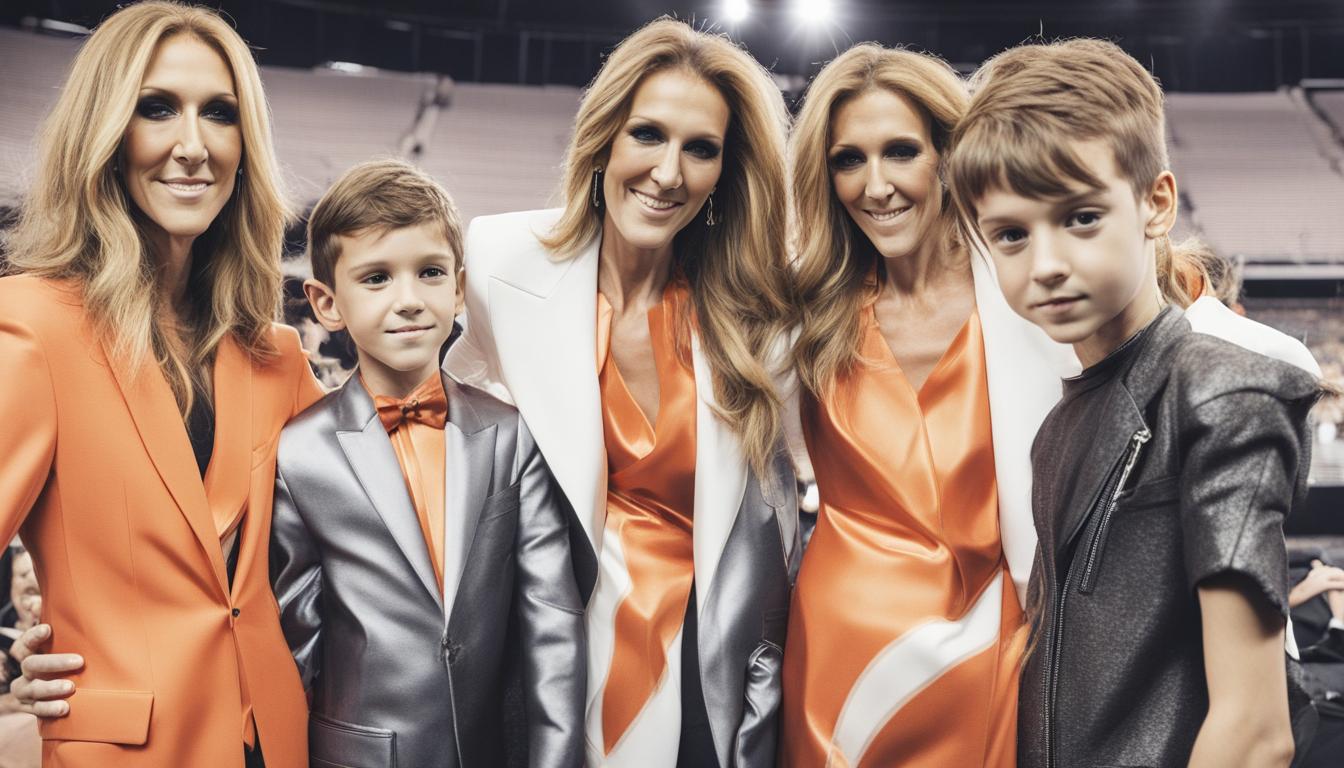 Celine Dion Enjoys Rolling Stones Concert in Las Vegas with Family