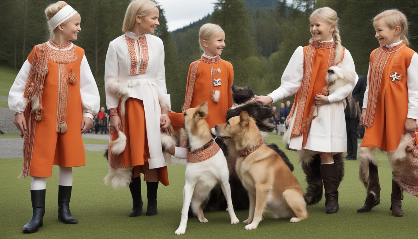 Norway's Royal Family Celebrates National Day in Traditional Dress at Skaugum Estate