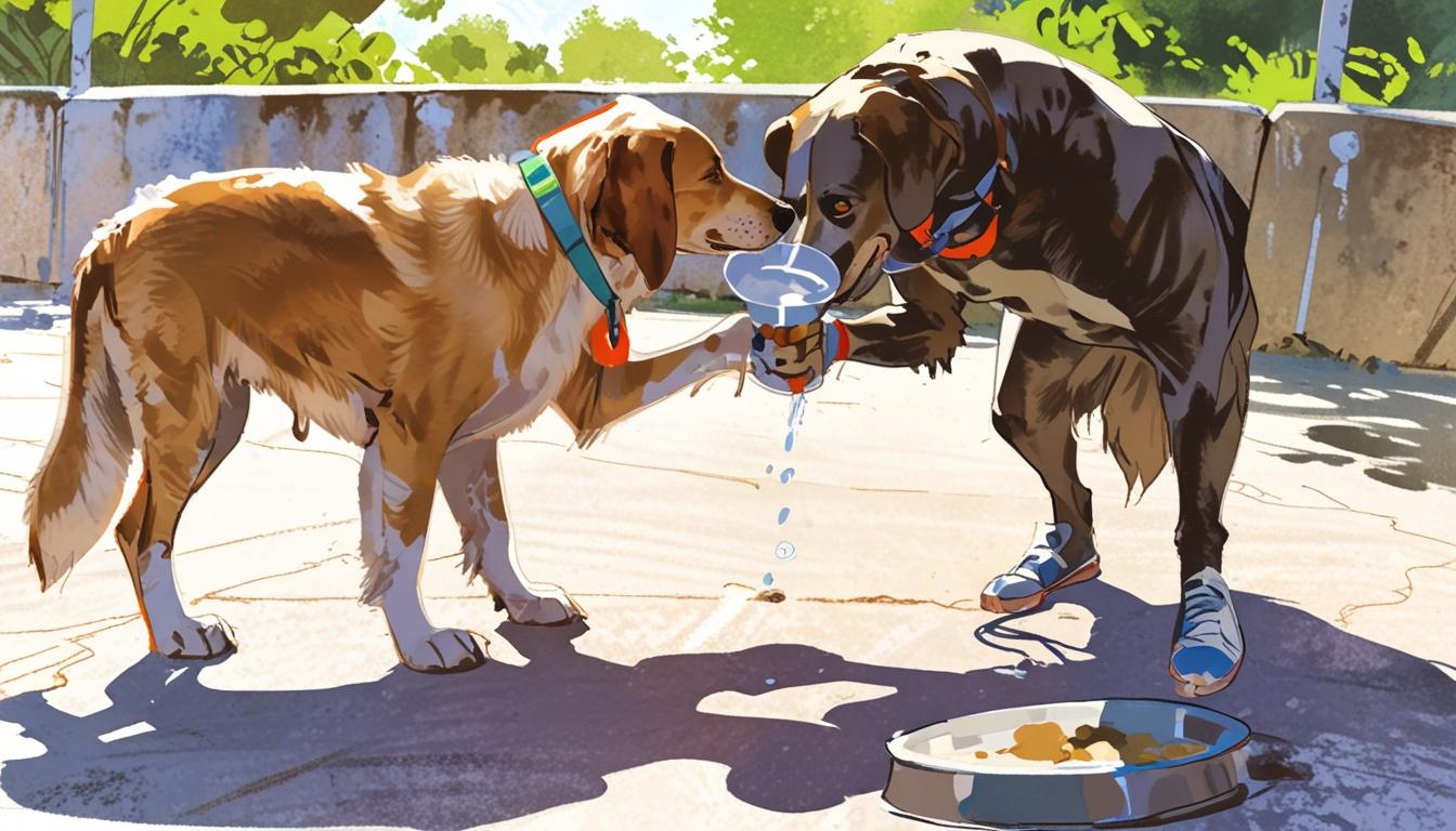 Beware the health risks of shared water bowls for dogs on sunny outings
