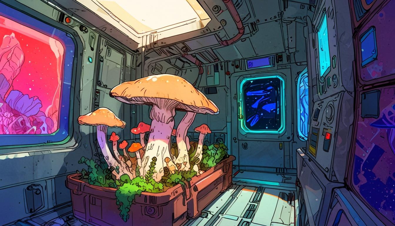 Mission MushVroom explores oyster mushroom growth and nutrition in space for future food security
