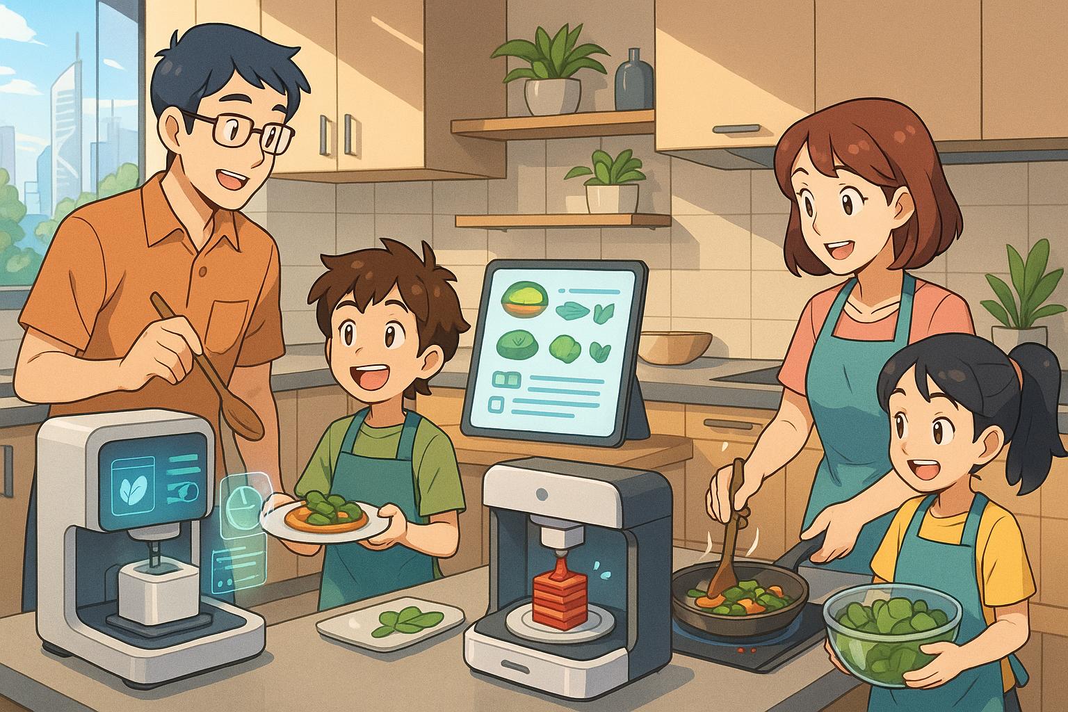 AI and 3D printing set to revolutionise home cooking and reduce food waste by 2050