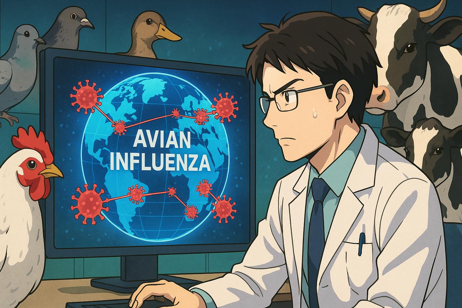 Highly pathogenic H5N1 avian influenza crosses species barriers, threatening livestock and wildlife globally