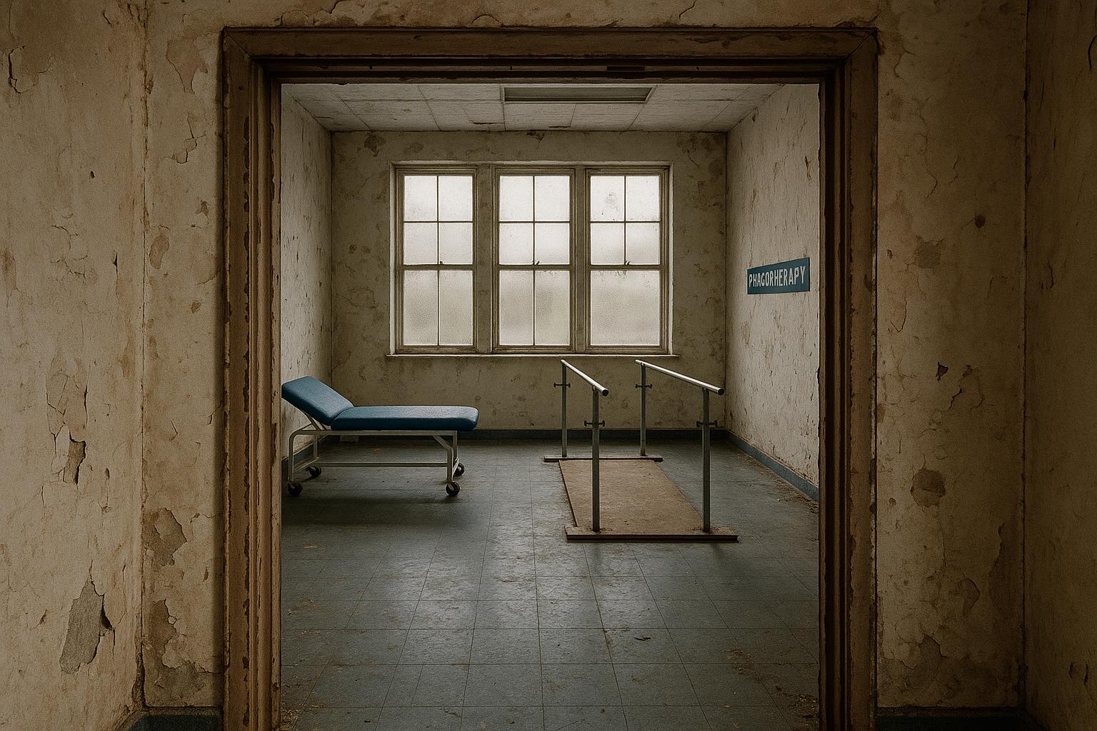 Decline in NHS physiotherapy care linked to shrinking rehabilitation spaces and equipment shortages