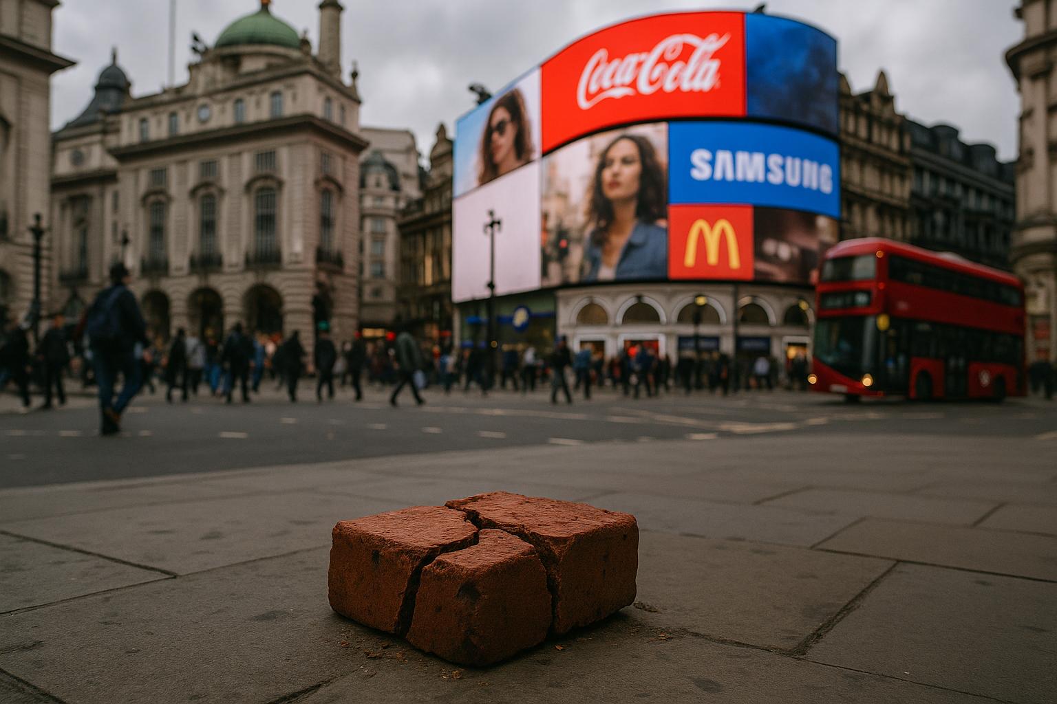 Falling brick at Piccadilly Circus prompts urgent safety investigations amid series of recent incidents in London