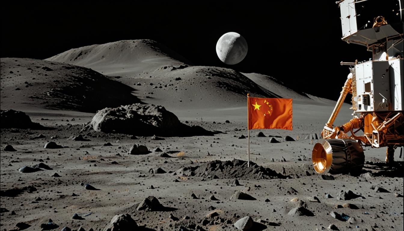 Chang'e-6 Mission Makes History with Chinese Flag Planting and Lunar Samples Collection on Moon's Far Side