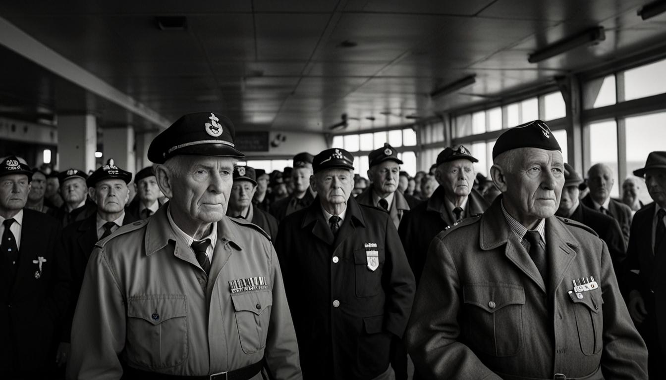 World War II Veterans Depart from Portsmouth for D-Day Anniversary Commemorations in Normandy
