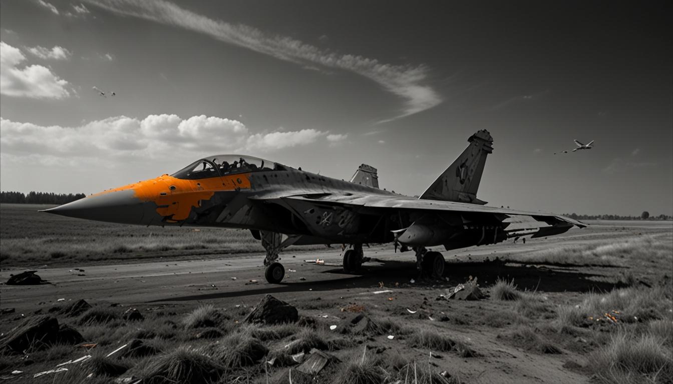 Ukrainian Warplanes Destroy Russian Su-57 Fighter Jet at Akhtubinsk Military Base