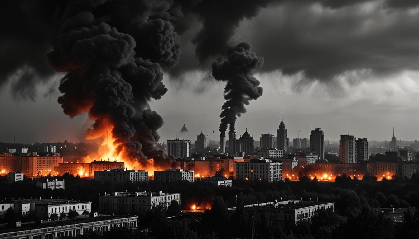 Russian Forces Launch Airstrike on Ukraine, Met with Strong Air Defense in Kyiv