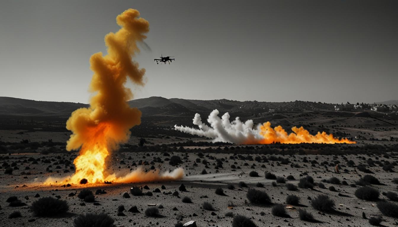 Hezbollah launches coordinated attack on Israeli military sites with rockets and drones