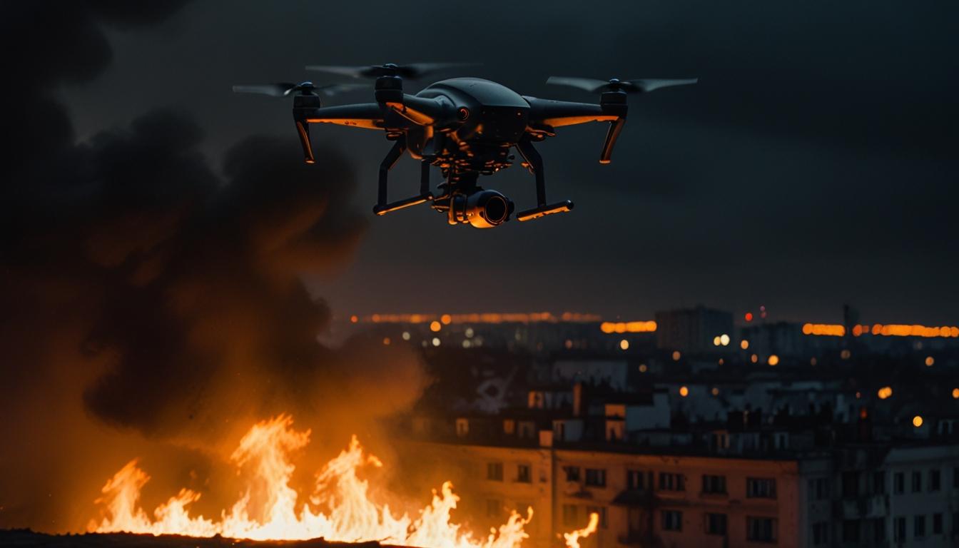 Drone Attack Sparks Fire and Power Outages in Rostov Oblast, Russia