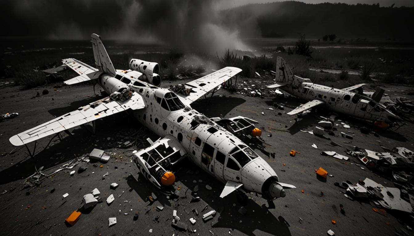 Drone Footage Captures Fatal Plane Crash Aftermath, Russian Provinces Intercept 87 Ukrainian Drones