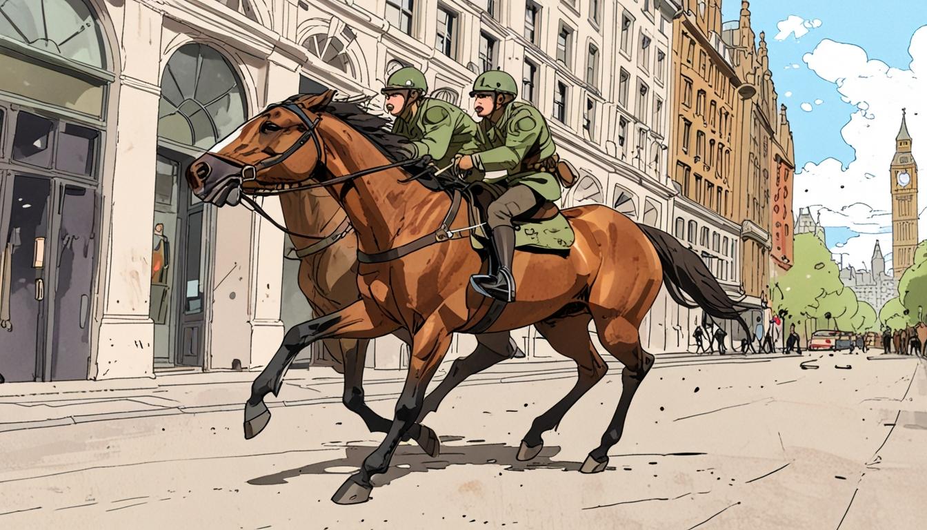 Striking photograph of military horses among finalists for award