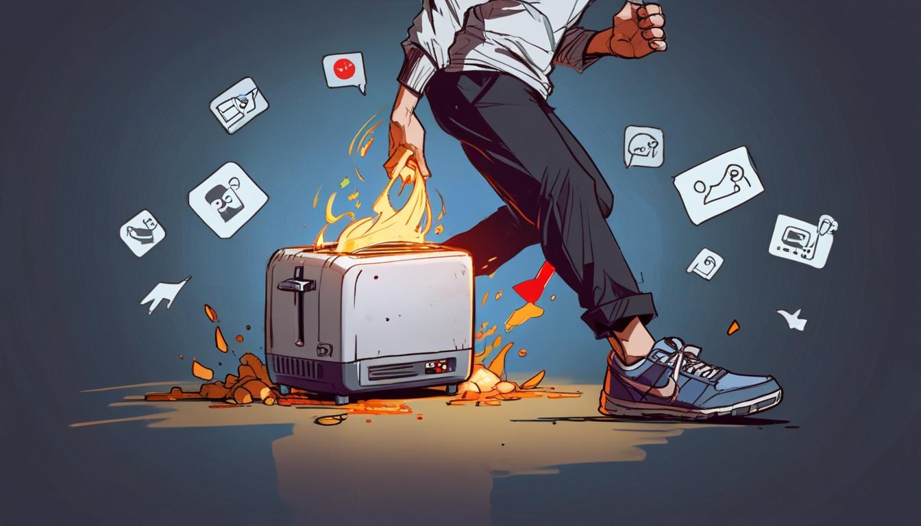 TikTok trend of dropping heavy objects on feet raises health concerns