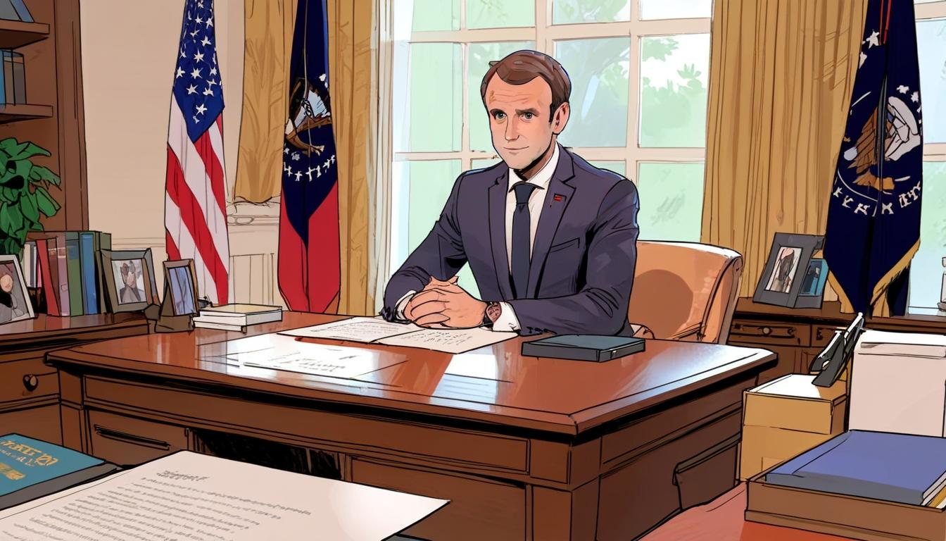 Macron's awkward White House visit on Ukraine anniversary