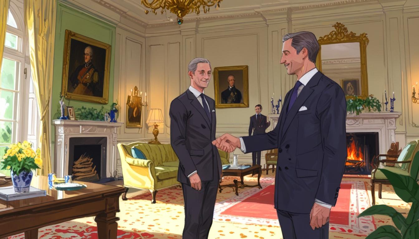 King Charles III meets Ukrainian President Zelenskyy at Sandringham House