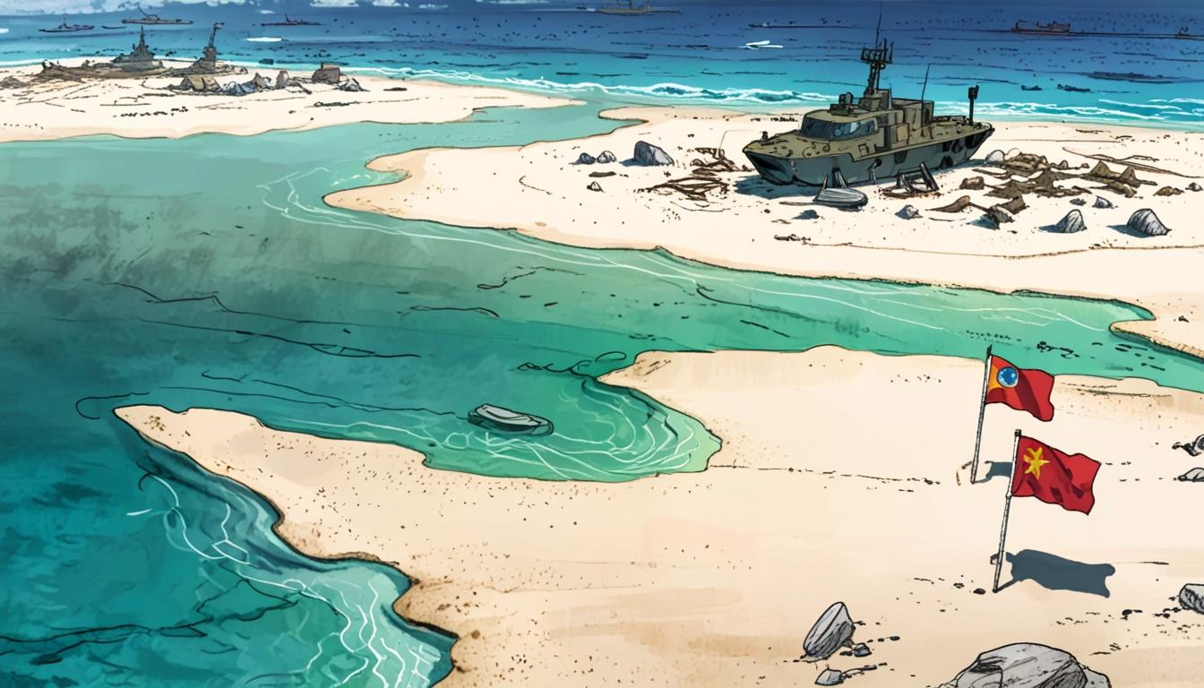 Rising tensions as China and Philippines assert claims over Sandy Cay amid US-Philippines military drills