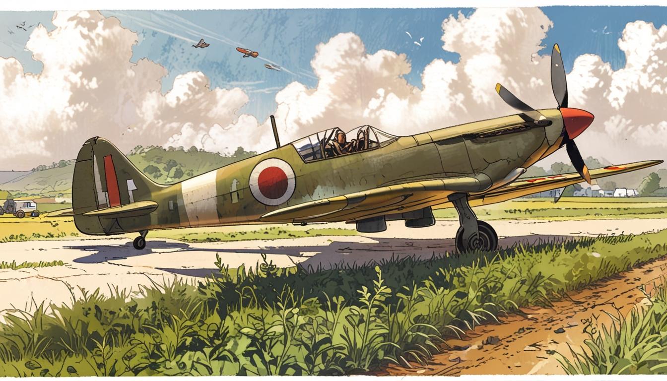 WWII Spitfire makes dramatic emergency landing during VE Day rehearsal in Kent