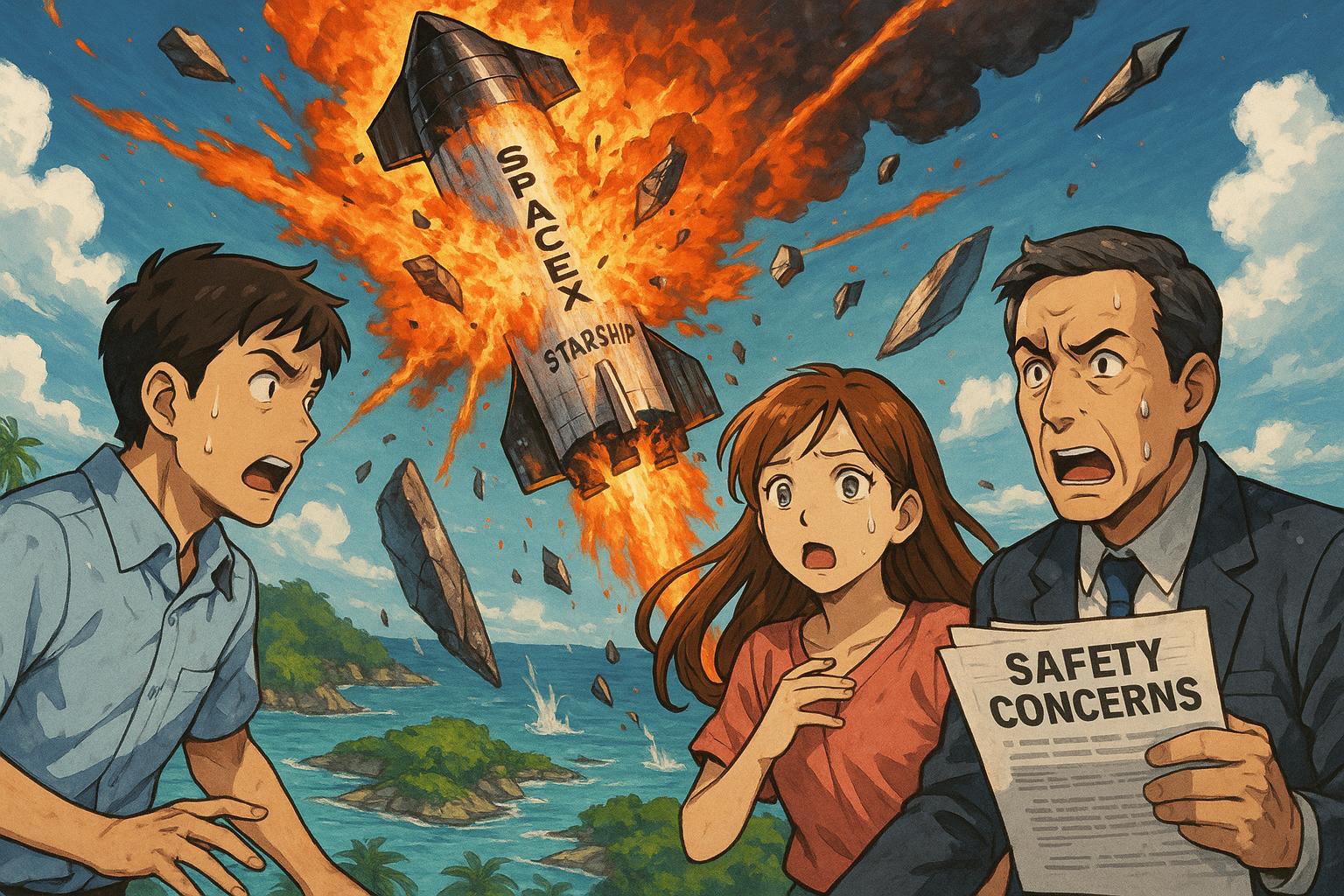 British officials urge stringent safety reforms amid SpaceX Starship launch risks over Caribbean territories