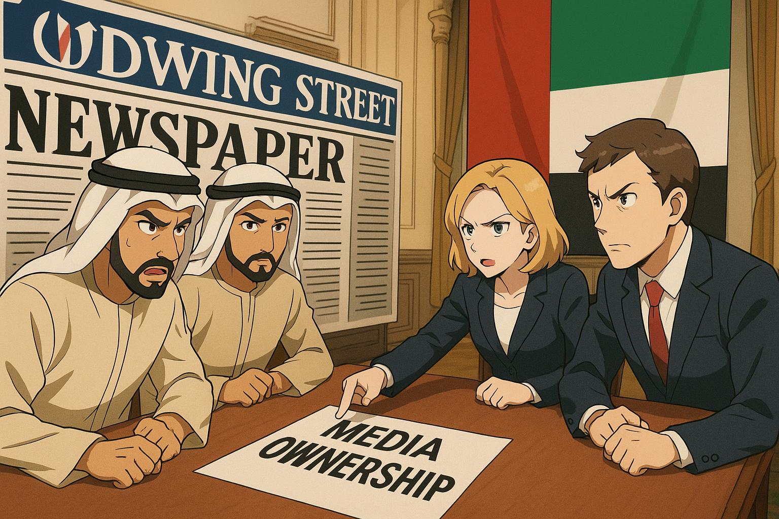 Uk raises foreign state stakes in newspapers to 15%, sparking media independence fears