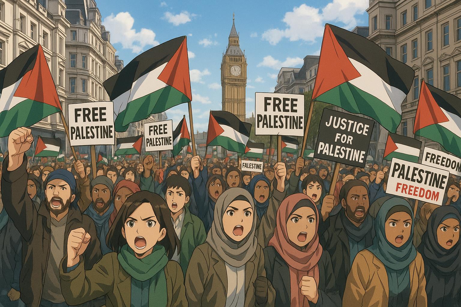London march draws record 500,000 in growing UK solidarity with Palestine