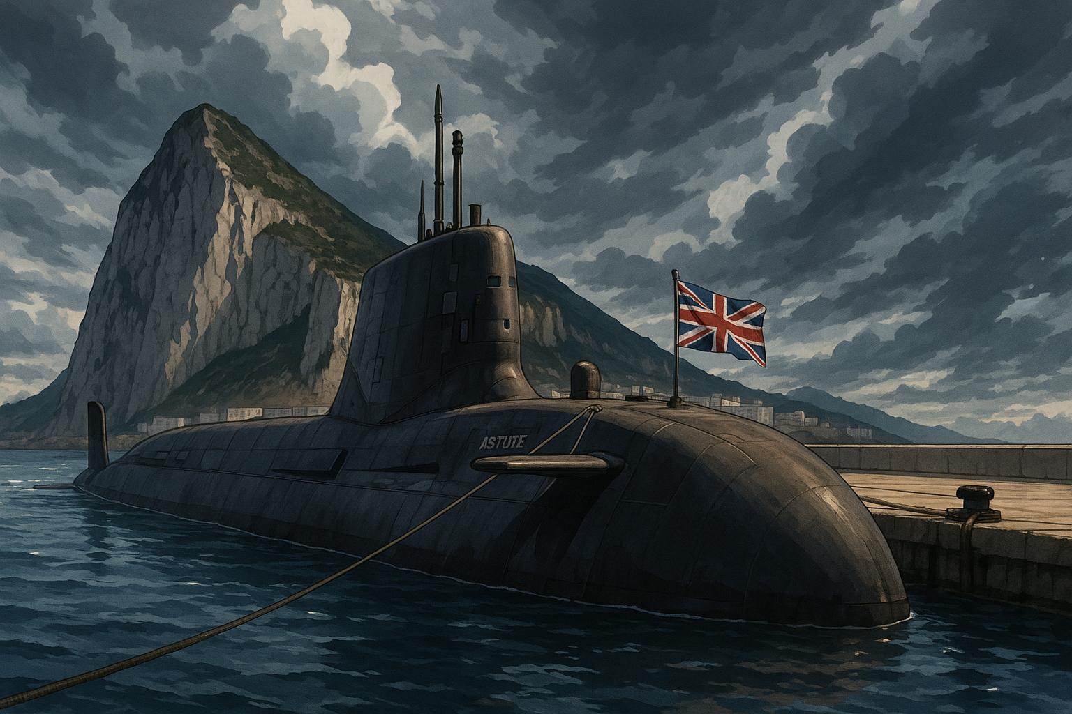 British HMS Astute docks in Gibraltar amid renewed sovereignty tensions with Spain
