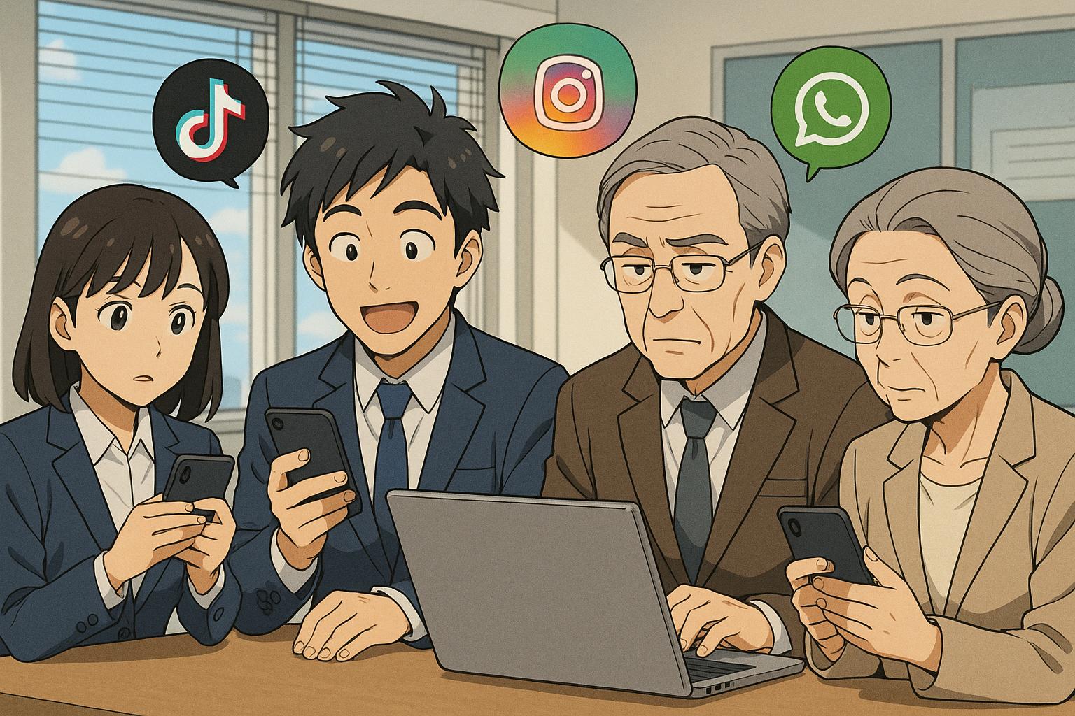 Social media reshapes workplace communication but fuels generational conflict