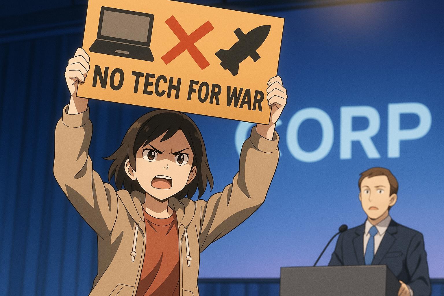 Microsoft employee protests company’s alleged role in Israeli military operations during keynote