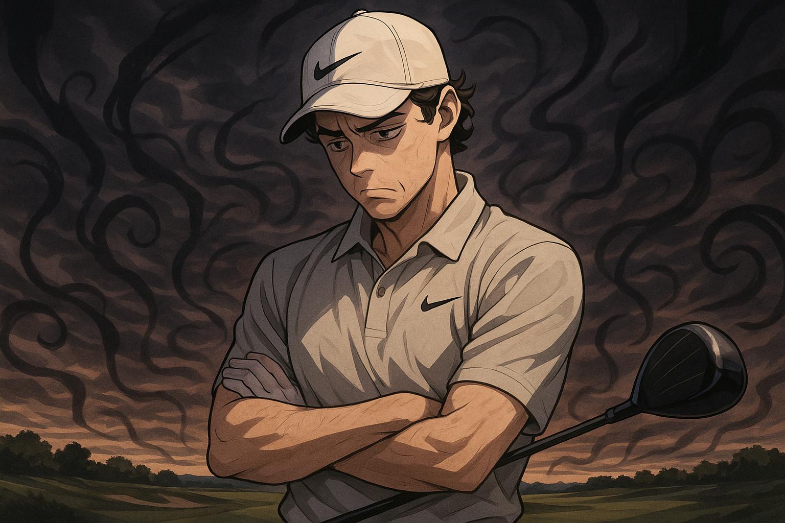 Rory McIlroy’s US PGA struggle deepened by controversy over non-conforming driver