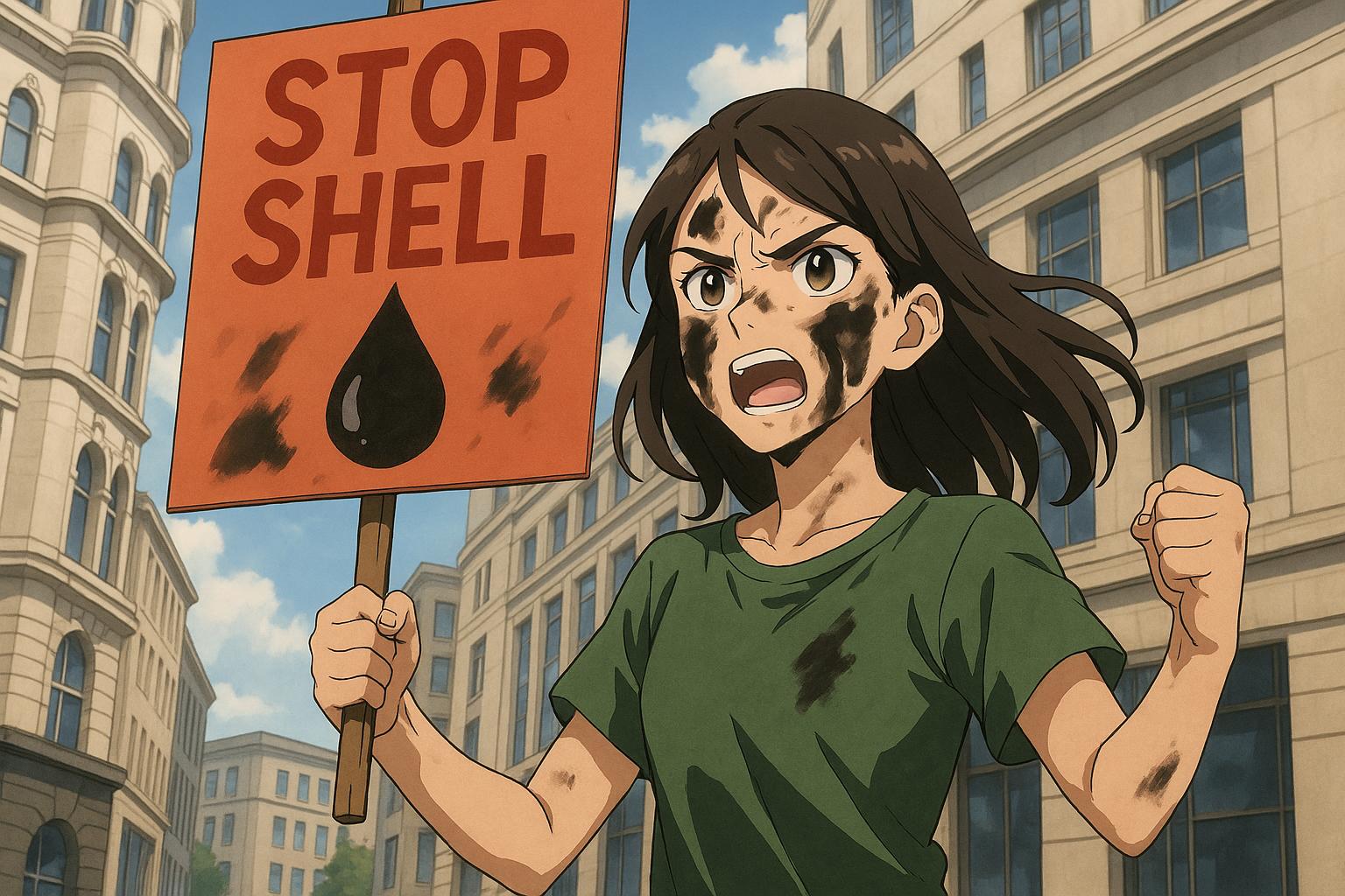 Extinction Rebellion targets Shell AGM with oil-soaked protest amid Heathrow restrictions