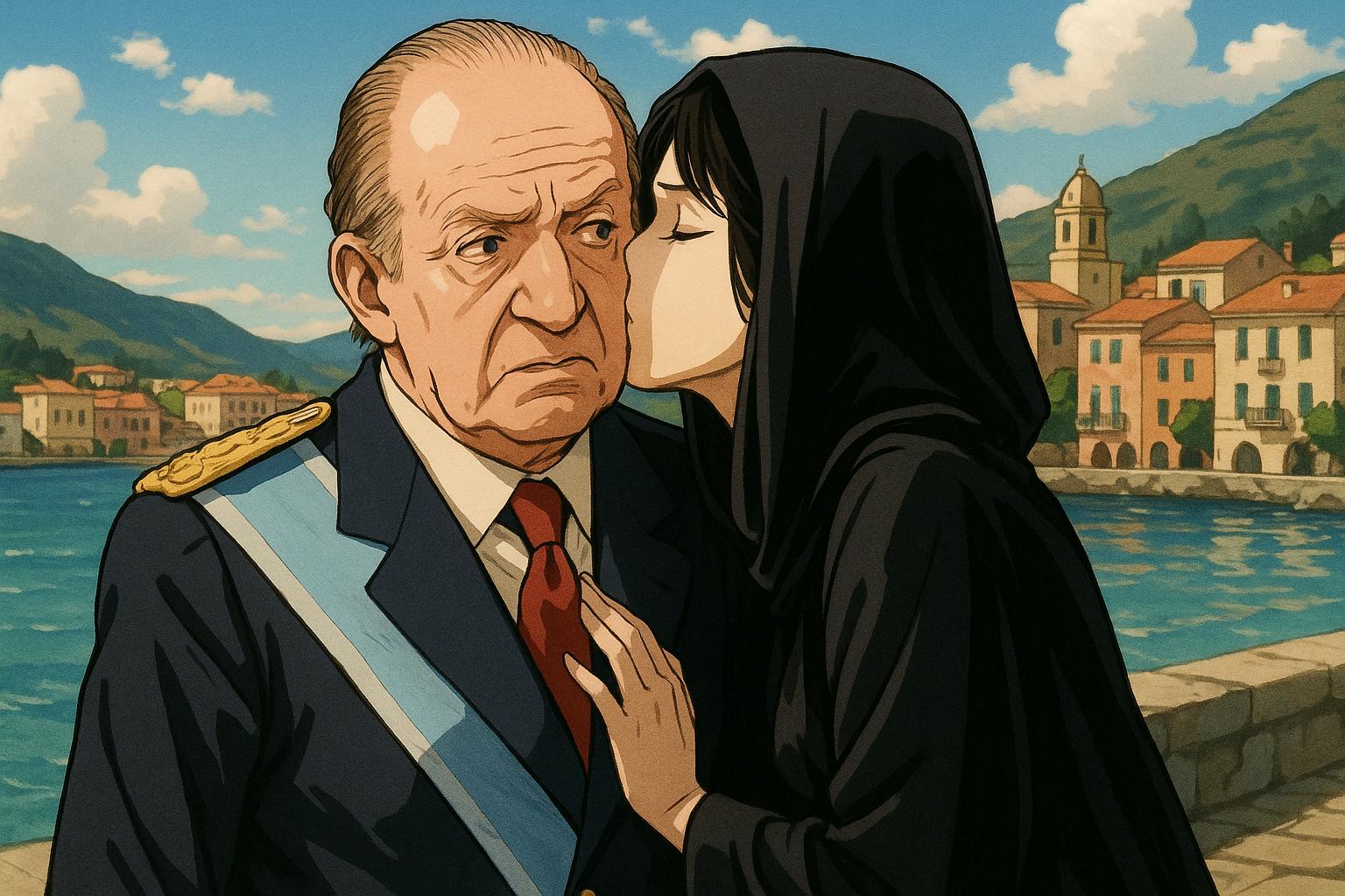 King Juan Carlos sparks fresh speculation with mysterious kiss in Sanxenxo